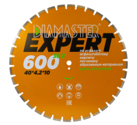 Диск алмазный отрезной сегментный Expert 600*25,4*4,2 мм кирпич/асфальт сухой-мокрый рез Diamaster Диск алмазный отрезной сегментный Expert 600*25,4*4,2 мм кирпич/асфальт сухой-мокрый рез Diamaster